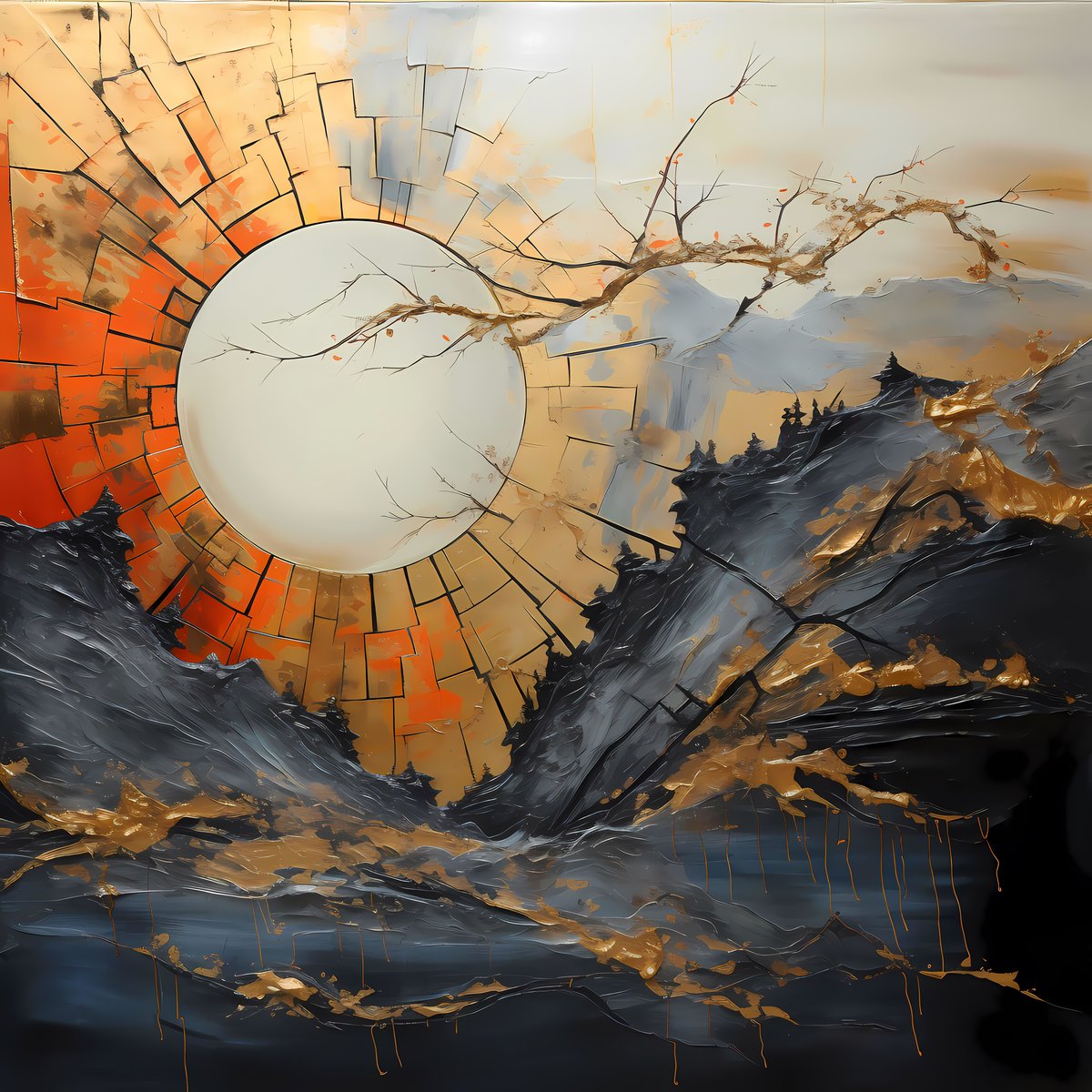 Death of a Dragon — A great power dissolves into golden light — the end of something ancient becoming the beginning of something eternal.